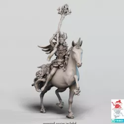 $5.00Wood Elf Queen on Unicorn Mount