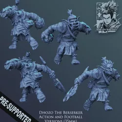 $5.99Dhozo - Goblin Berserker in Action and Football Pose