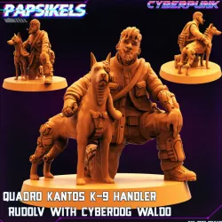 $5.99QUADRO KANTOS K-9 HANDLER RUDOLV WITH CYBERDOG WALDO