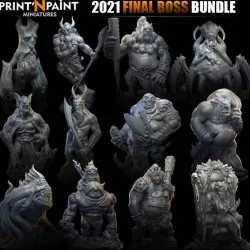 $50.002021 Final Boss Bundle - Print'N Paint Miniatures
