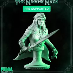 $6.00Elf - Lauriel - Bust -THE MIRROR MAZE - MASTERS OF DUNGEONS QUEST