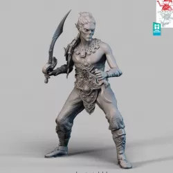 $6.00Githyanki Hunter/Warrior - 32mm and 75mm