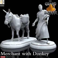 $6.00Greek Merchant and Donkey, 2 figure pack -The Grand Bazaar