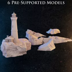 $6.00Lighthouse & Oceanic Rocks