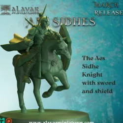 $6.00The Aes Sidhe Knight with sword and shield
