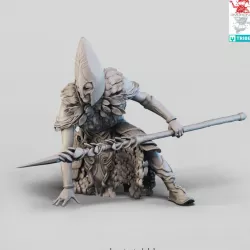 $6.00Wood Elf Spearman 32mm and 75mm versions