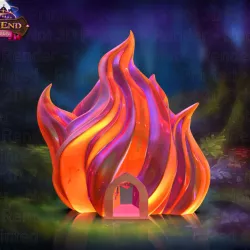 $6.99Sorcerer's Flame Dice Tower - SUPPORT FREE!
