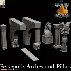 $7.00Ancient Persepolis street scene - Arches and Pillars