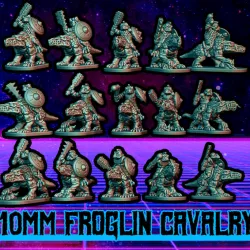 $7.00Froglin Cavalry (10mm scale)