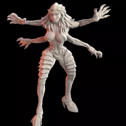 $7.00The Hive Queen - Barbarian Wild Hive Queen - Space Bug PinUp KillTeam