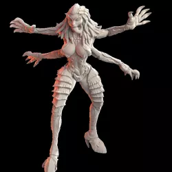 $7.00The Hive Queen - Barbaric Sadist Wild Hive Queen - Space Bug PinUp KillTeam