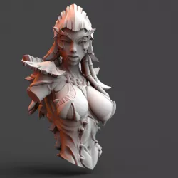 $7.00The Hive Queen - Demure Bust - Space Bug PinUp with PreSupport Option