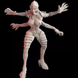 $7.00The Hive Queen - Demure Sadist Wild Hive Queen - Space Bug PinUp KillTeam