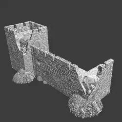 $7.50Damaged wall parts - set 1Modular Castle System