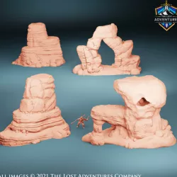 $7.99Desert Rock Formations (Set of 4)