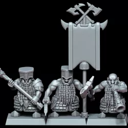 $8.00Chaos Dwarf Command Group 3