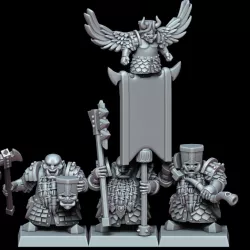 $8.00CHAOS DWARF COMMAND GROUP 4