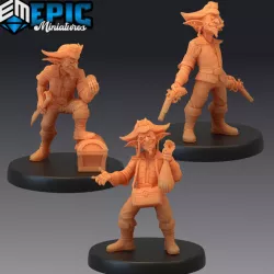 $8.90Goblin Pirate Set / Green Skin Army Soldier / Corsair Master / Male Captain