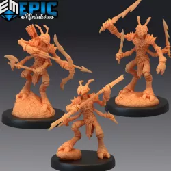 $8.90Insectoid Ant Warrior Set / Four Armed Sword Archer Axe Spear Fighter / Insect Army