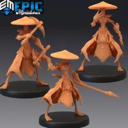 $8.90Mushroom Folk Warrior Set / Infested Spear Knife Scythe Fighter / Forest & Swamp Guardian