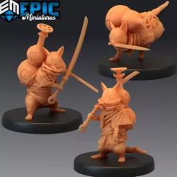 $8.90Wandering Neko Set / Fighting Sword Cat / Steampunk Tech Battle Animal