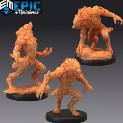 $8.90Werewolf Brute Set / Man Wolf Hybrid / Chaotic Evil Humanoid / Shapechanger