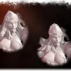 $9.00The Hive Queen - 2 X Mocking Sadist Barbaric and Demure Sadist Queen- Space Bug PinUp KillTeam