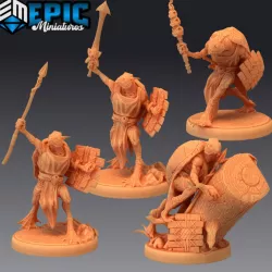 $9.90Kappa Set/ Turtle Frog Hybrid / Japanese Mythology / Water Cave Encounter