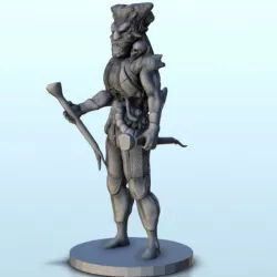 Alien knight with armour 1 - Sci-Fi Science-Fiction 40k 30k