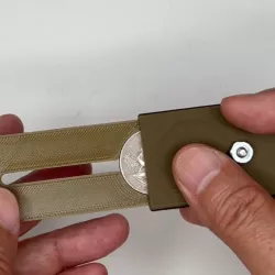 Coin Magic Prop - Coin Through Bolt Magic: US quarter