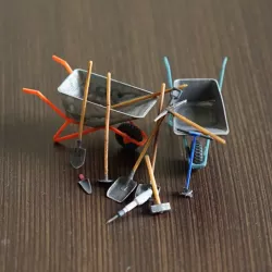 Digging tools set in scale