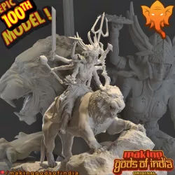 Durga - Goddess of Wars, Strength & Protection[100th model!!]