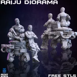 FREE - Raiju Diorama