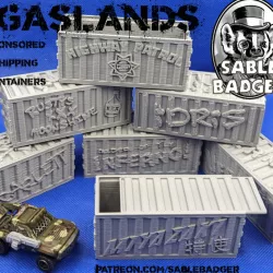 Gaslands - Sponsor Shipping Container box