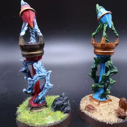 Pillar with magic crystal