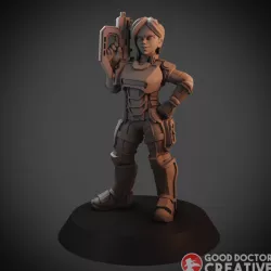 Selcao - Dawn Female Sci Fi Soldier
