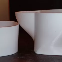Two part date container