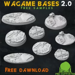 Wargame bases 2.0 (Free Samples)