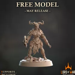 Warrior Forest Elf Modular FREE MODEL (Presupported)