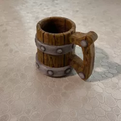 Wooden old cup