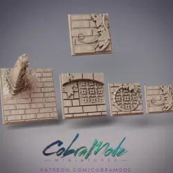 $1.99Ancient Ruin Monastery Square Base Pack (4pcs)