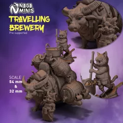 $10.00(Pre-supported) Travelling Brewery with Sheep Folk Master Brewer and Cat Folk Chef