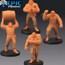 $10.90Orc Henchman Set / Green Skin Gangster / Mafia Stooge / Hidden Killer