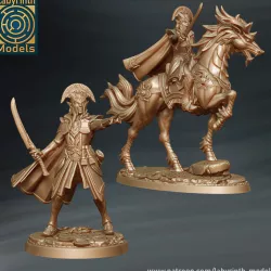 $12.00Radiant Elf Prince and Kirin - 32mm scale