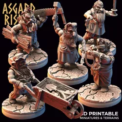 $16.00DWARF: Dwarven Townsfolk (Artisans) /Modular/ /Pre-supported/