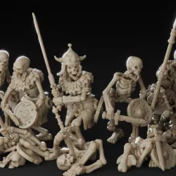 $16.00Skeleton Barbarian Miniatures Complete Set