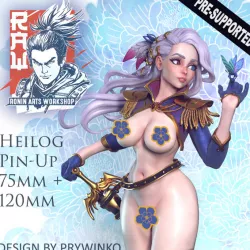 $19.99Heilog Pin Up (NSFW) - 75mm plus 120mm (Presuported)