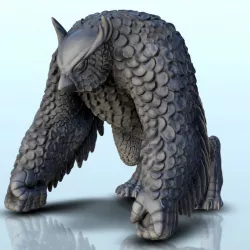 $2.30Giant wild owl (+ pre-supported version) (9) - Darkness Chaos Medieval Zombie Fantasy Monster