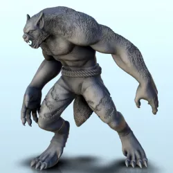 $2.30Werewolf (+ pre-supported version) (4) - Darkness Chaos Medieval Zombie Fantasy Monster