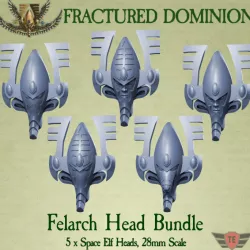 $2.50Fractured Dominion - Felarch Heads x 5 (Ancient Eldar)